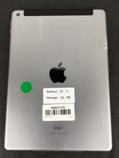Apple iPad A1823 32GB 5th Gen WiFi Cellular 9.7" 96 Battery Capacity