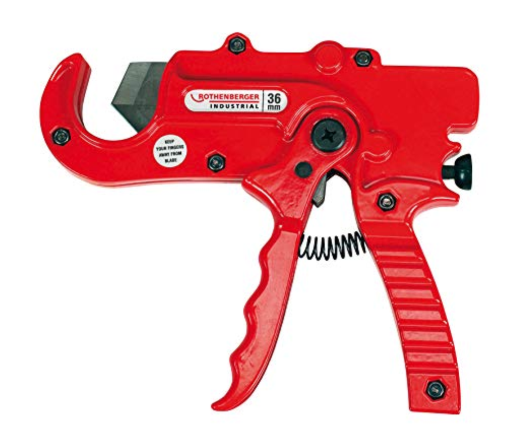 ROTHENBERGER Industrial Kunststoff Rohr Abschneider zum Trennen von Plastik Rohr