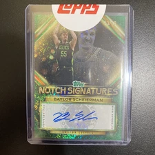 2025 Topps Notch Signatures Green BAYLOR SCHEIERMAN Auto #d/99 CELTICS!