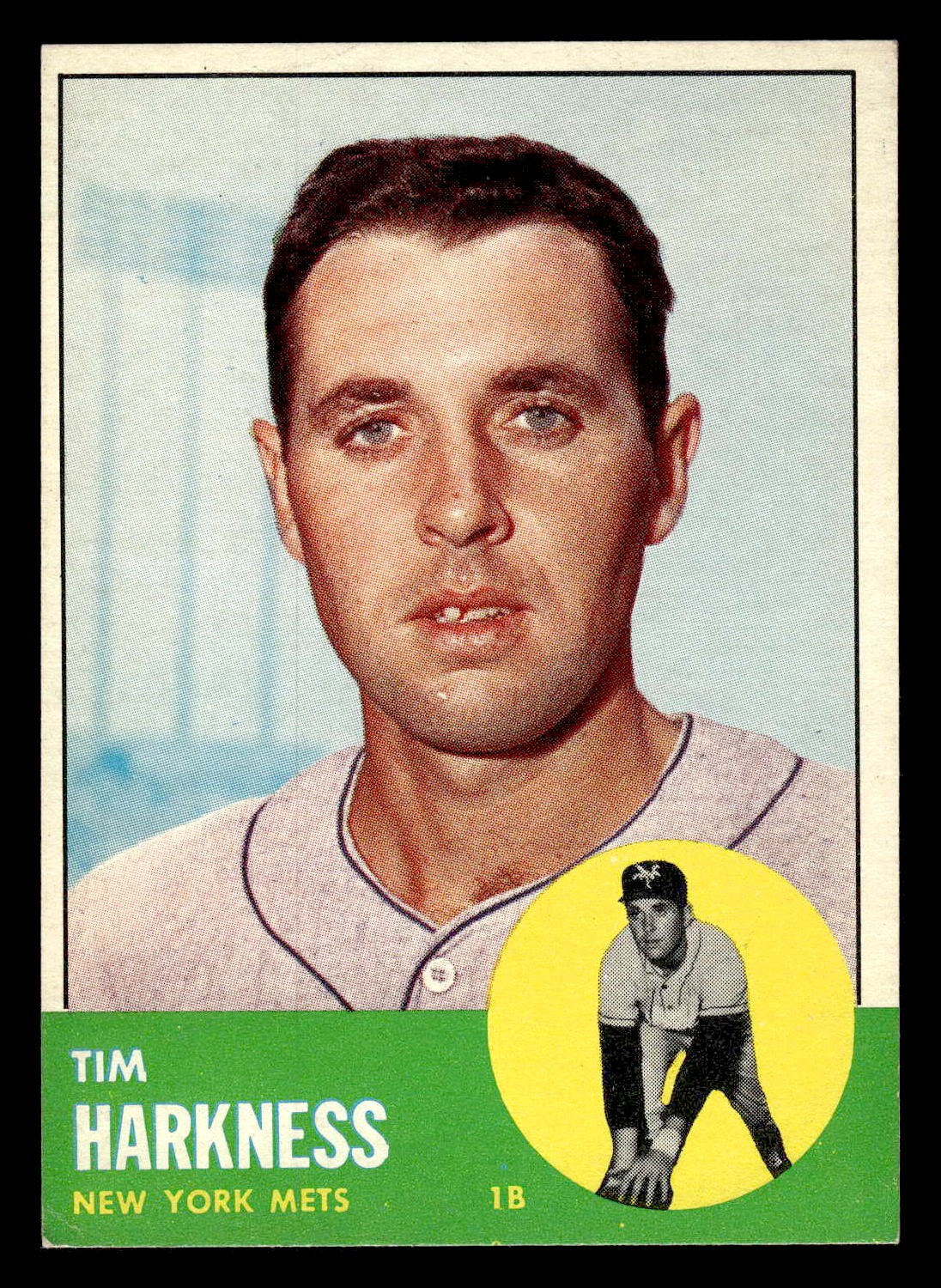1963 Topps #436 Tim Harkness - VGEX-EX *TedsCardShack*