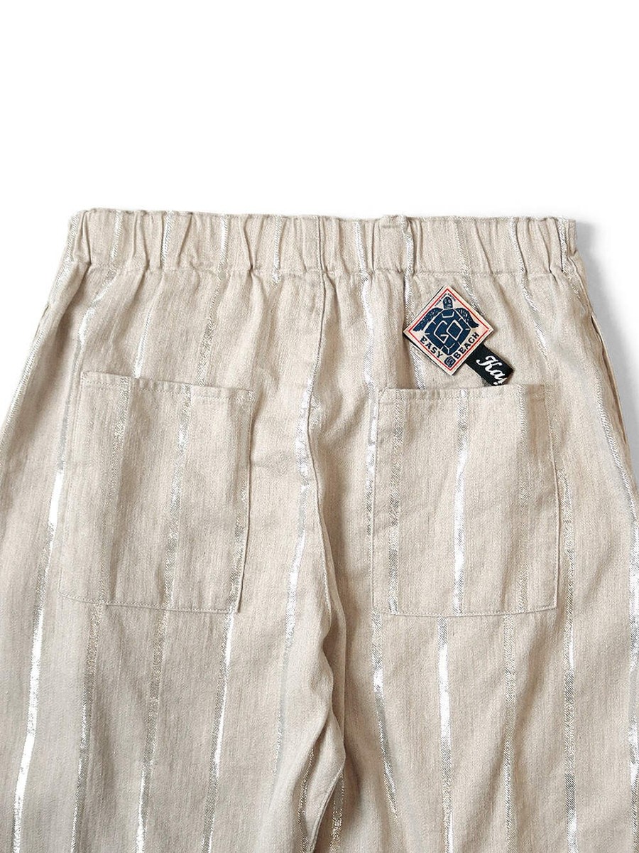 Kapital Linen Glitter Phillies Stripe Easy Beach Go Pants | eBay