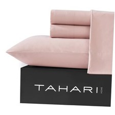 - Sheets, 4-Piece Sheet Set with Matching Pillowcases, Twin/Twin XL Peach Whip