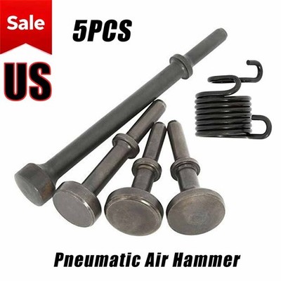 5 Pcs 0.401 Inch Shank Air Hammer Bits | Smoothing Pneumatic Chisel Set