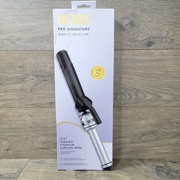 Hot Tools Pro Signature Black Ti ¼” Ceramic Titanium Curling
