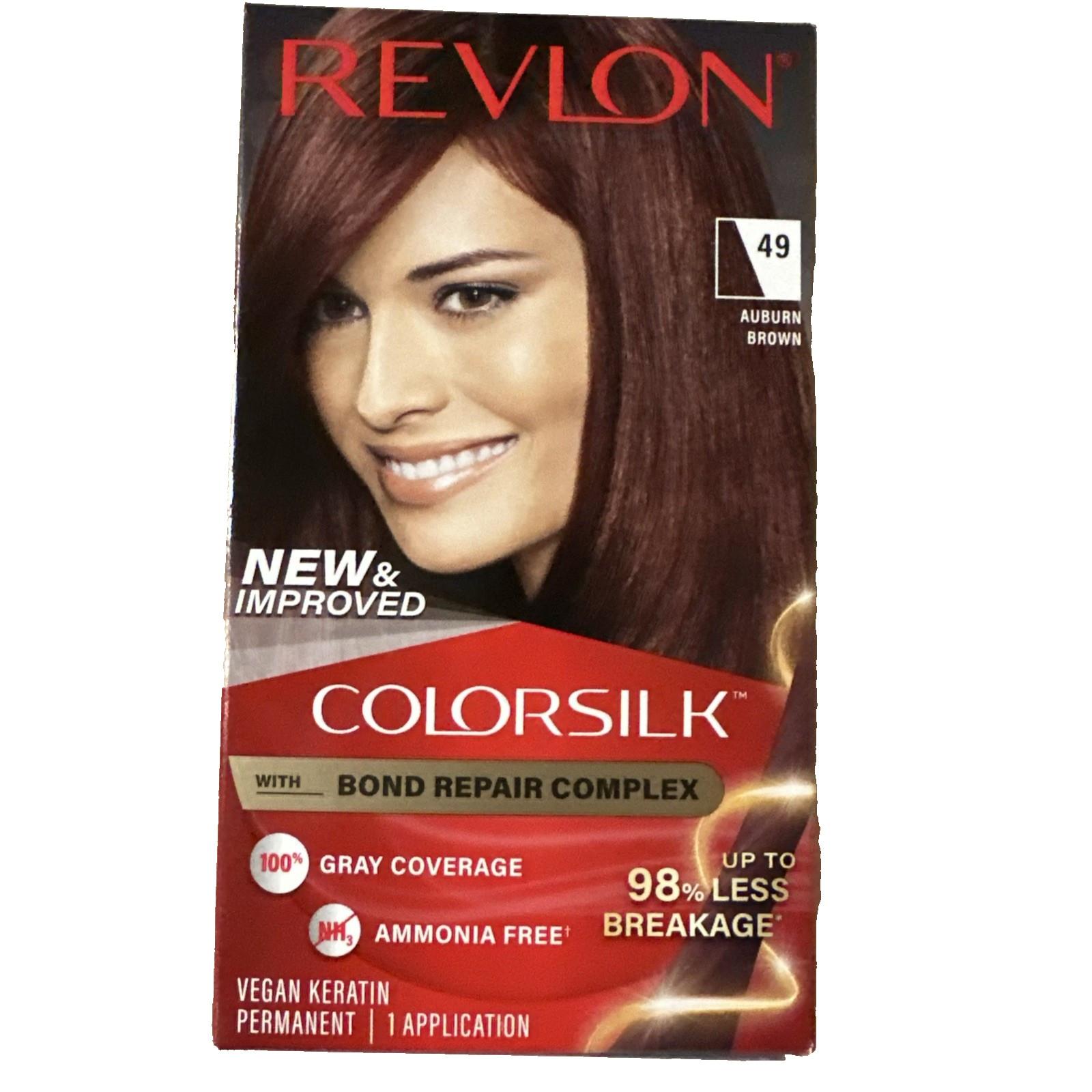 Silk Beautiful Color Permanent Hair Color 49 Auburn Brown