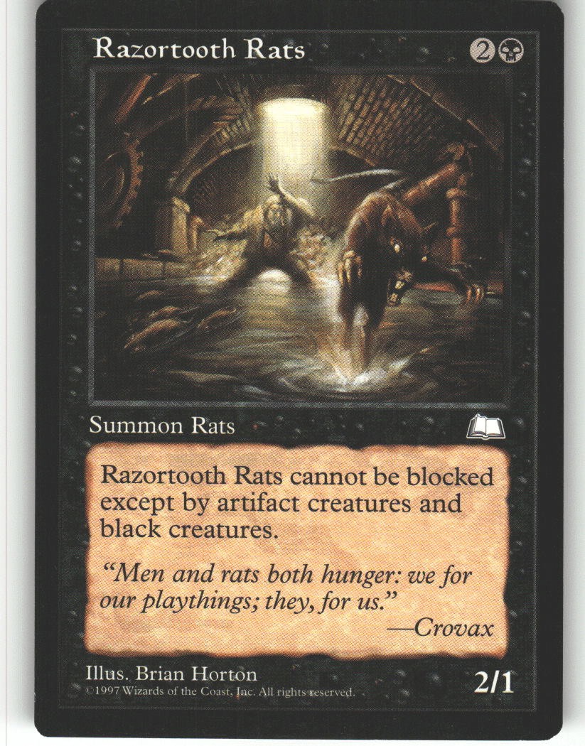Razortooth Rats - Weatherlight - MTG - Common - # - NM