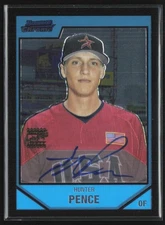 Hunter Pence 2007 Bowman Chrome Auto A #BC248 Houston Astros