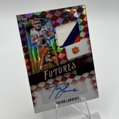 TREVOR LAWRENCE RPA 7 /50 2021 Legacy Red Ruby Futures JACKSONVILLE JAGUARS