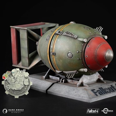 Bethesda Fallout 4 Liberty Prime Nuke Bomb Bookends Limited Edition X/1000 RARE