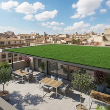 Artificial Grass Thatch Roofing Panel Outdoor Garden Patio Umbrella Straw Roof