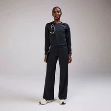 Figs Cornelia FORMx Crewneck Scrub Top in Navy, Size Large