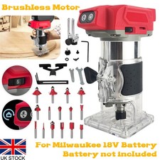 Cordless Router 30000RPM Hand Router with Trimmer Base & 5 Variable Speeds UK