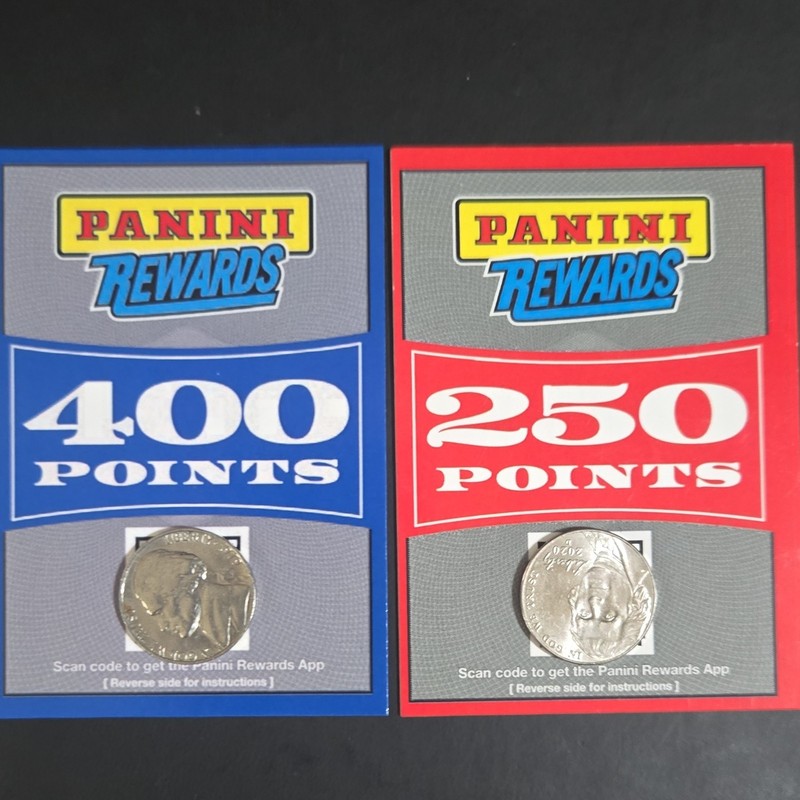 650 Panini Rewards Points Unused 400 Points & 250 Points