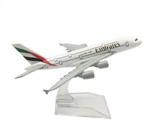 16cm A380 Airbus Emirates Metal Aircraft Plane Model Gift UK