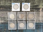 90% Silver Franklin Half Dollars, Lot Of 8, Mixed Dates/Mints, Circulated