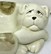 Fitz and Floyd Simply Cute Sad Dog 1979 Amazing Dog Food or Water Dish