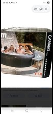 Image of MSpa Camaro Inflatable Hot Tub Spa Round Black 6 Person Seating Capacity