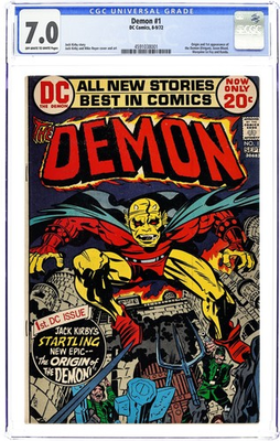 #ad #ad Demon #1 CGC 7.0 1972 4591038001 1st app. Etrigan the Demon $235.00