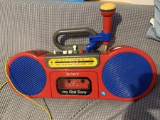 Vintage 1980s My First Sony Tape Cassette   Player Recorder Radio model CFS-2020