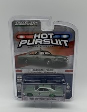 GREENLIGHT 1967 CHEVROLET BISCAYNE GLENDALE POLICE GREEN MACHINE CHASE 1:64
