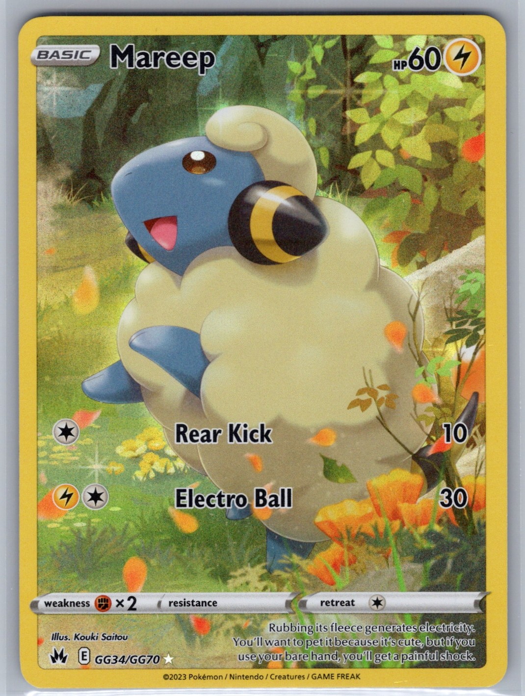 Mareep GG34/GG70 (NM) - Crown Zenith: Galarian Gallery - Ultra Rare - Pokemon