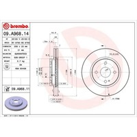 Brembo 2X Bremsscheibe Vorne Ø258 Mm InnenbelüFtet FüR Mazda 2 De_ DH_3 1.3 DE