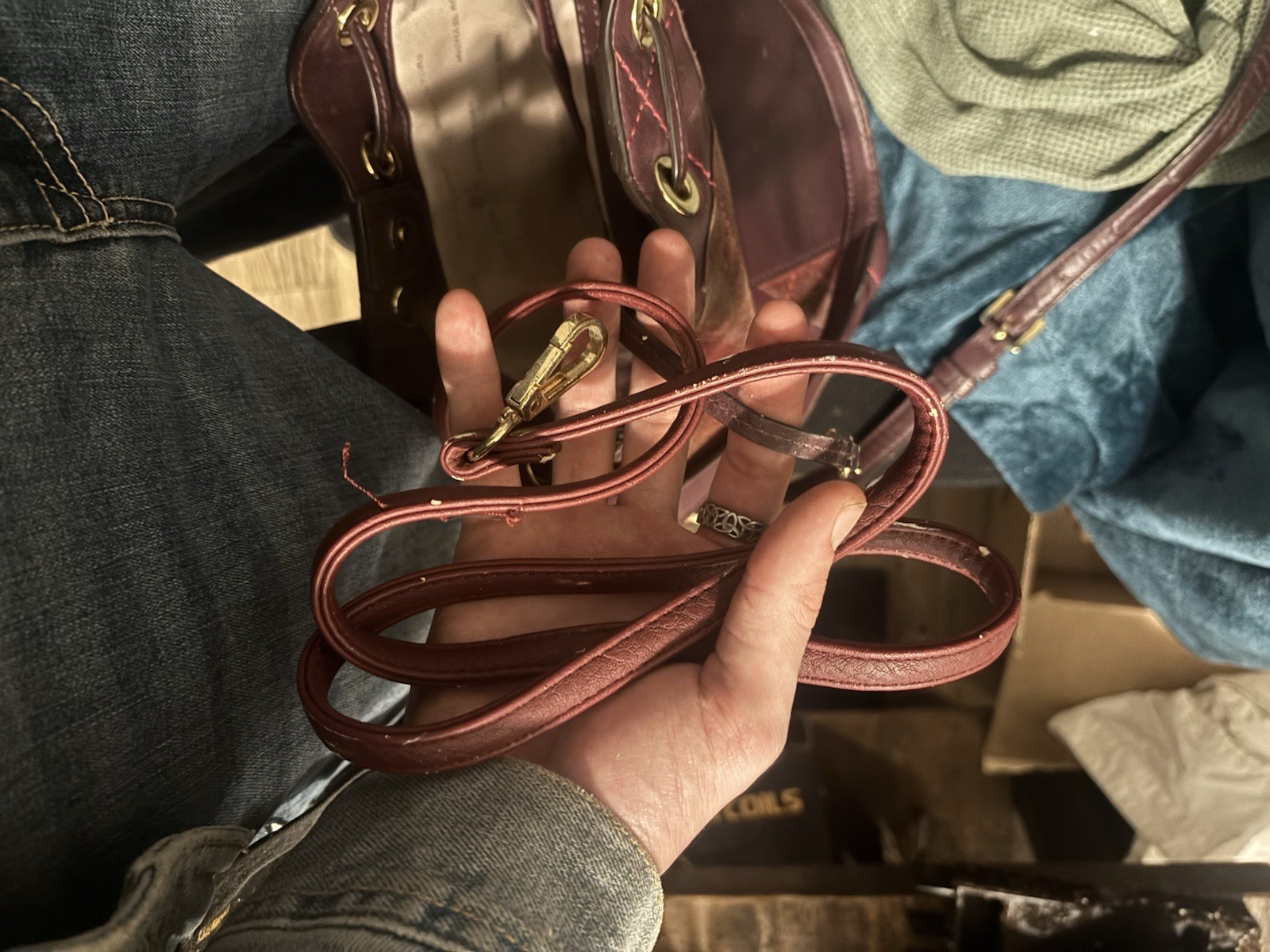 Michael Kors Patchwork Drawstring Shoulder Bag Bu… - image 9