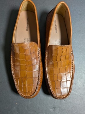 Hush Puppies Tan Loafers For Men Lether, SIZE 8.5