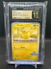 CGC 10 PRISTINE Pikachu 214 Black Star Promo Illustration Contest 2024 Winner