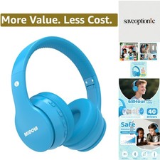 Kids Headphones Bluetooth 5.4 Wireless 68H Play Time Volume Limit 85/94dB Ove...