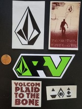 VOLCOM Surf Snowboard Skateboard 5 Sticker Set NEW old stock 6 Ryan Villopoto