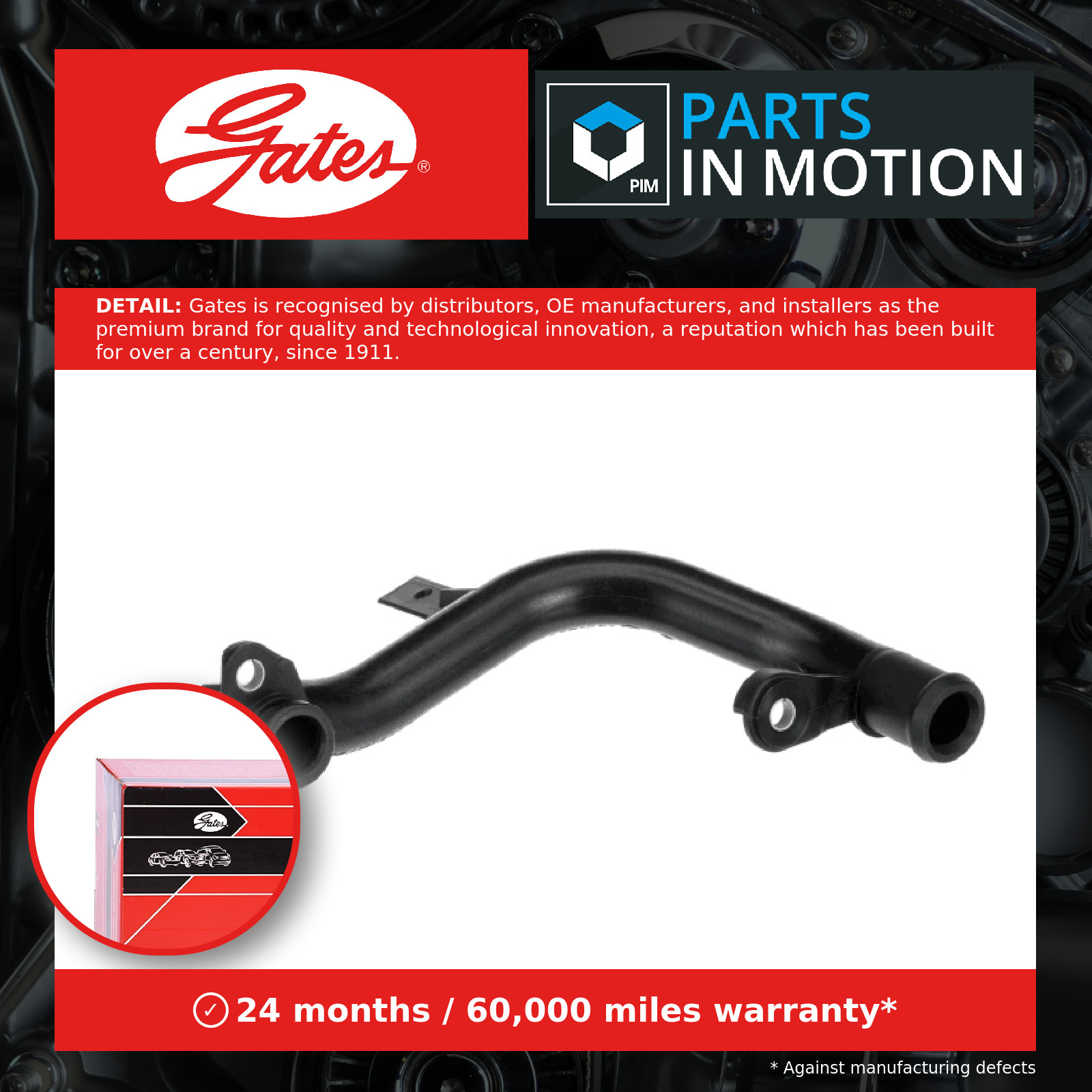 ✅Fits GATES GAT02-2833 Cooling system pipe GAT02-2833 Plastic hose o ⭐UK Seller⭐ - Image 20