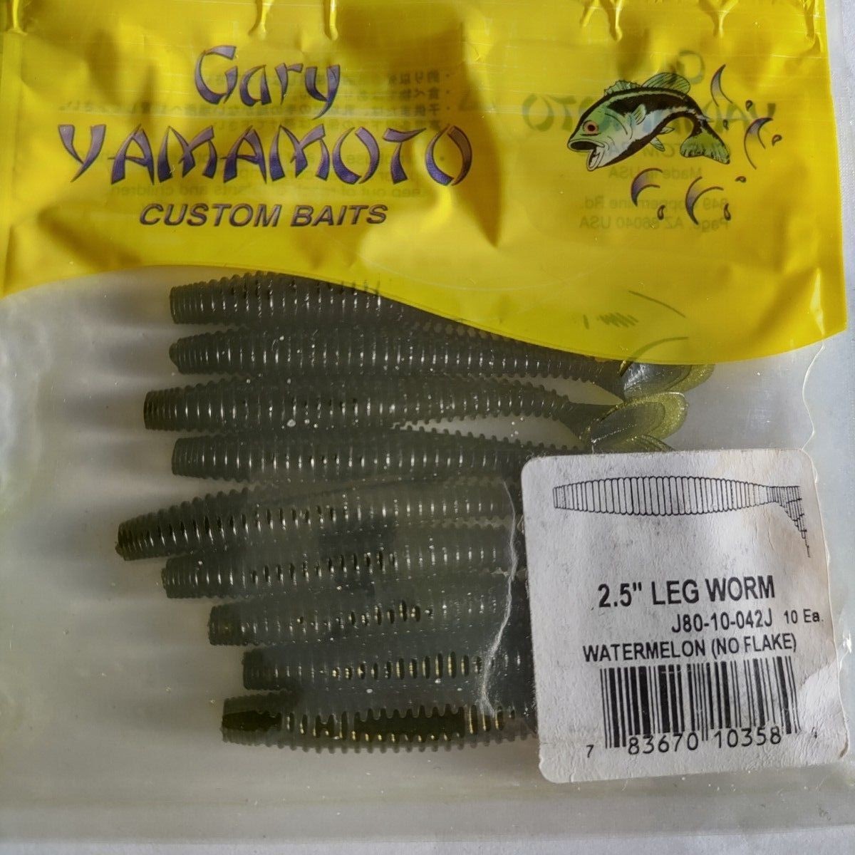 Gary Yamamoto Leg Worm 8 Pack - Image 2