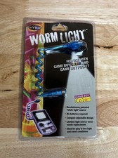 Gameboy Color Worm Light Blue by Nyko 1999 Gameboy Pocket Open Package READ