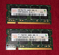 Hynix 4GB Kit (2x2GB) DDR2 SO-DIMM PC2-6400S 200-Pin Non-ECC