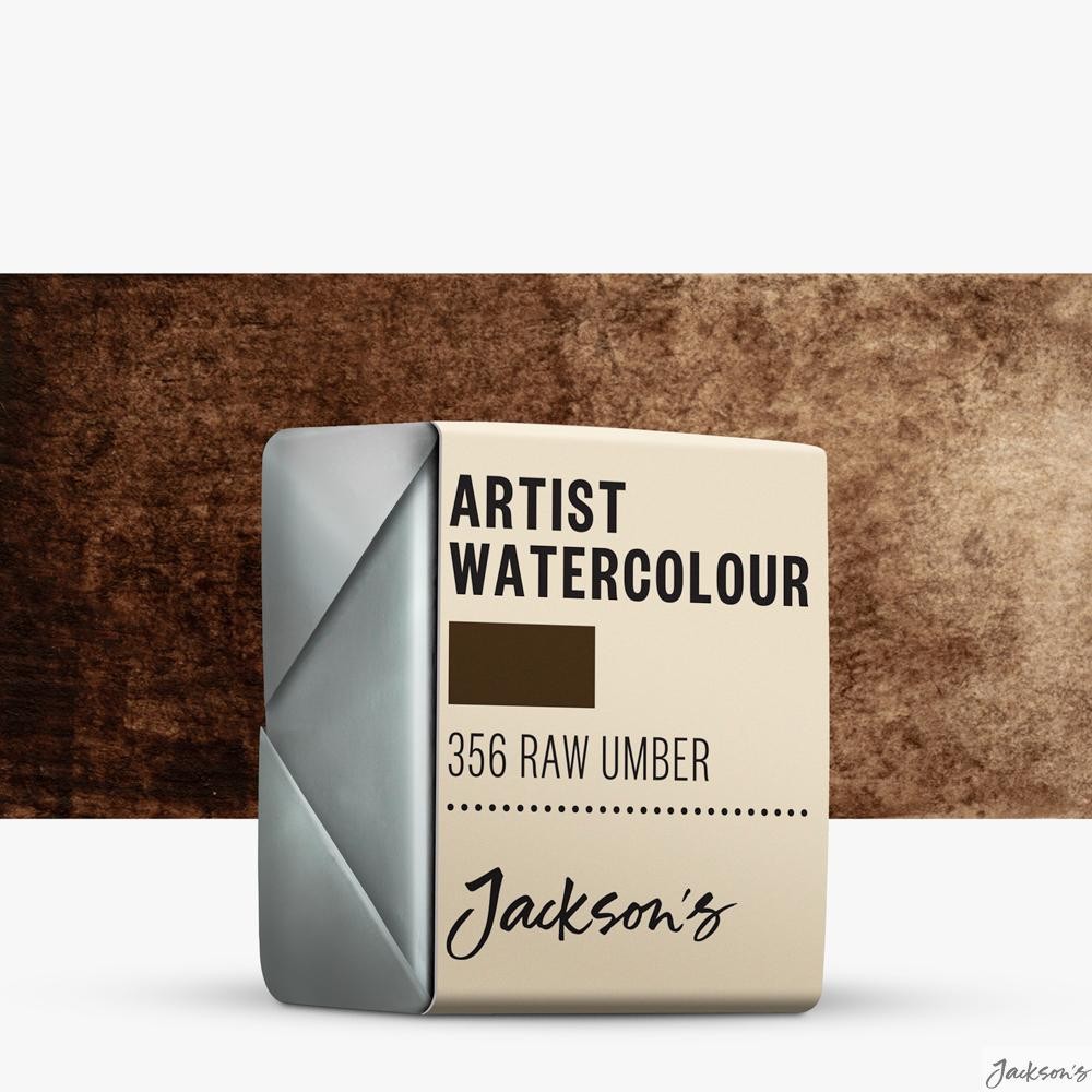 Jackson's : Artist Watercolour Paint : Half Pan : Raw Umber : Highly Pigmente...