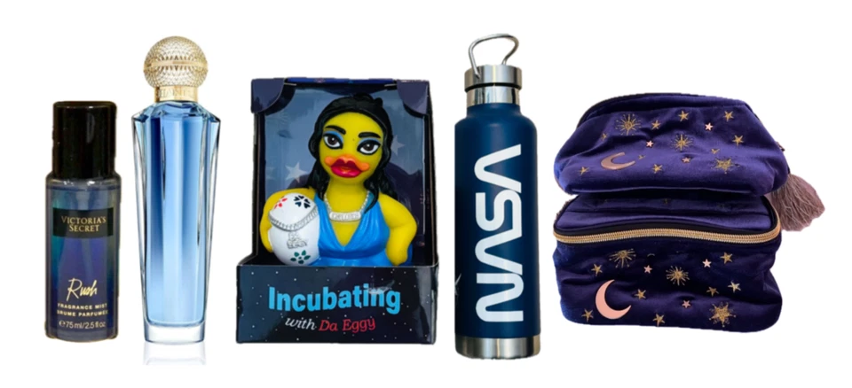 🩵 Victoria's Secret Rush 2.5oz Perfume, Cosmic Starry Makeup Bags - Image 1 of 1