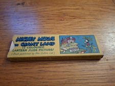 Walt Disney  MICKEY MOUSE IN GIANT LAND Lantern Slides