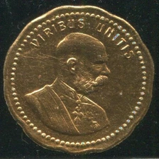 Austria WWI Emperor Franz Joseph I Viribus Unitis Gold Patriotic Seal