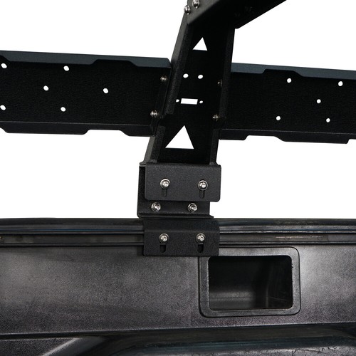 Hooke Road Bed Rack Tonneau Mount Brackets Fit Toyota Tacoma 2005-2023 Black - Picture 3 of 12
