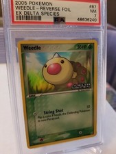 Weedle (Reverse Holo Foil) - EX Delta Species 87/113 PSA 7 on eBay
