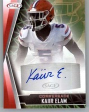 2022 Sage High Series Autographs Red #A-KE2 Kaiir Elam RC Rookie AUTO