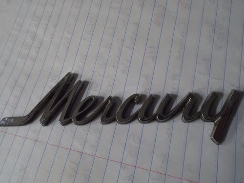 Mercury Script Hood Emblem Badge 70 71 Mercury Montego MX/Cyclone GT 1970 1971 - Picture 10 of 11