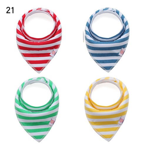 4 PACK Baby Bandana Drool Bib -Organic Cotton Waterproof-GREAT BABY GIFT - Picture 9 of 12