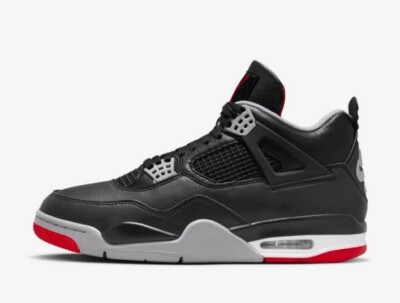 Men's Jordan 4 Retro “Bred Reimagined” Sneakers – Size 10 – BRAND