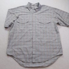 Vtg 90s Levi's Silver Label Short Sleeve Button Shirt Men's Size Large B4