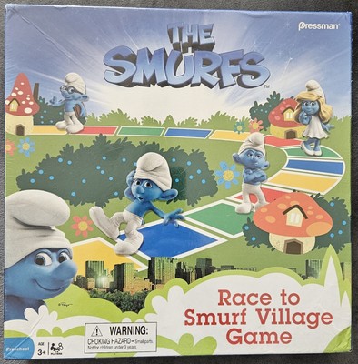 Race To Smurf Village Game Smurf Movie Pressman Peyo 2011 Sealed