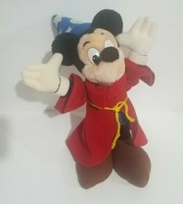Vintage Disney Plush Fantasia Mickey Mouse Stuffed Animal Sorcerer Apprentice
