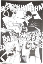 Matt WAGNER~ The SHADOW vs GRENDEL~Action SPLASH