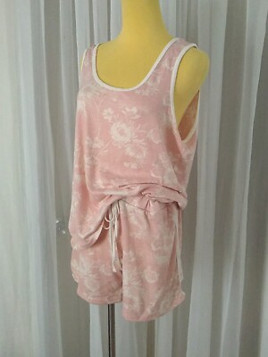 Lucky Brand Pajamas Womens Ivory Pink Floral Sleepwear Top